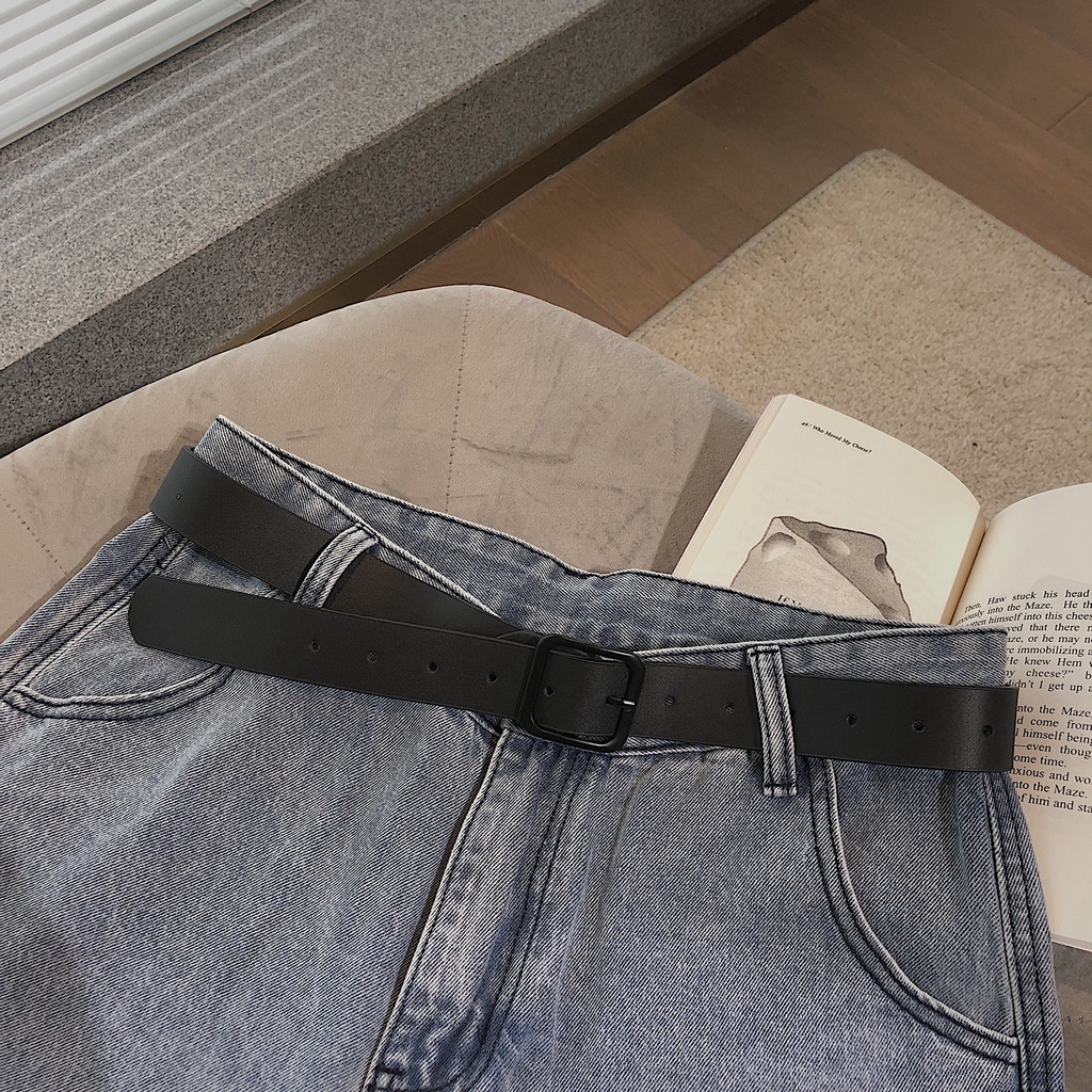 Thắt Lưng Khóa Cài Kiểu Hồng Kông retro Trẻ Trung Dễ Phối Trang Phục Cho Nam