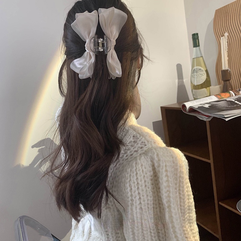 Kẹp Tóc Hình Nơ Đơn Giản Thời Trang Cho Nữ