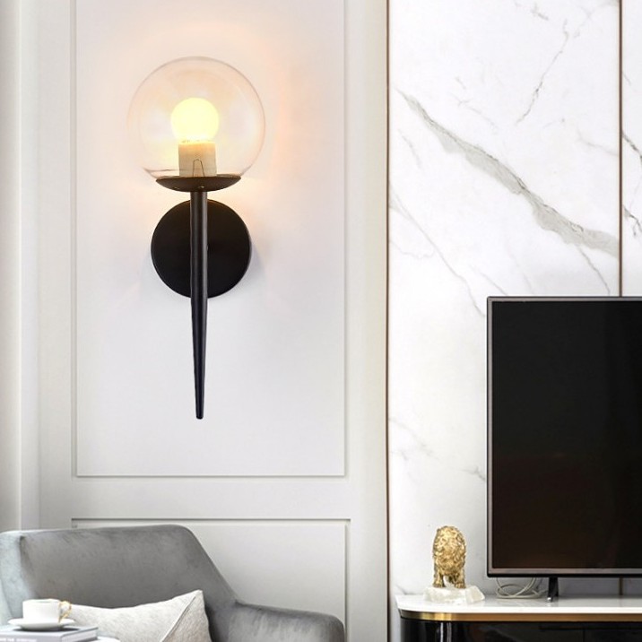 Đèn gắn tường trang trí phòng khách,phòng ngủ Mã HG9851  2 màu vàng, đen