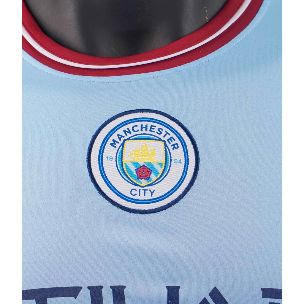 Áo bóng đá Man City - Áo đá banh thun lạnh cao cấp, thoáng mát, thấm hút, bền
