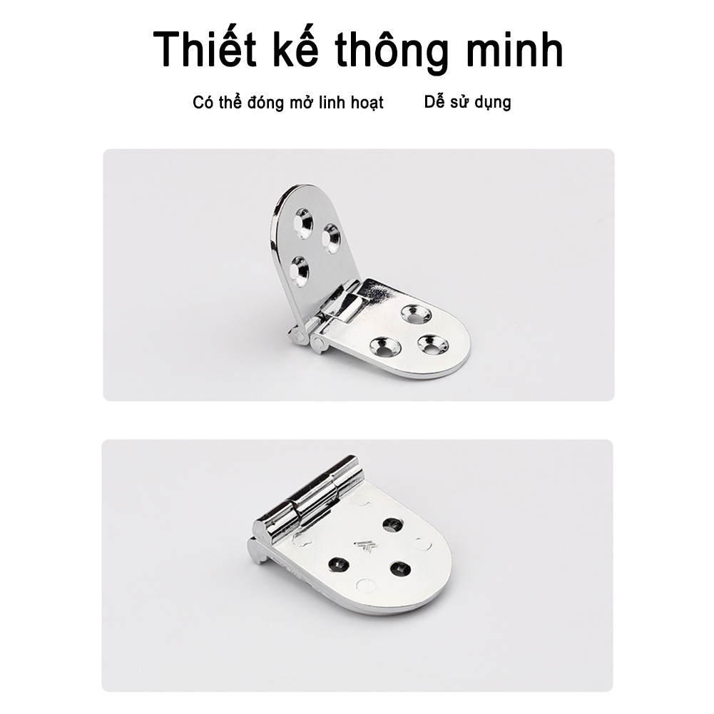 Bản lề gấp, khung bằng hợp kim kẽm áp dụng cho tủ,ngăn kéo,…