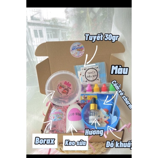 BỘ KIT LÀM SLIME MÂY TUYẾT MỊN TUYẾT MỸ