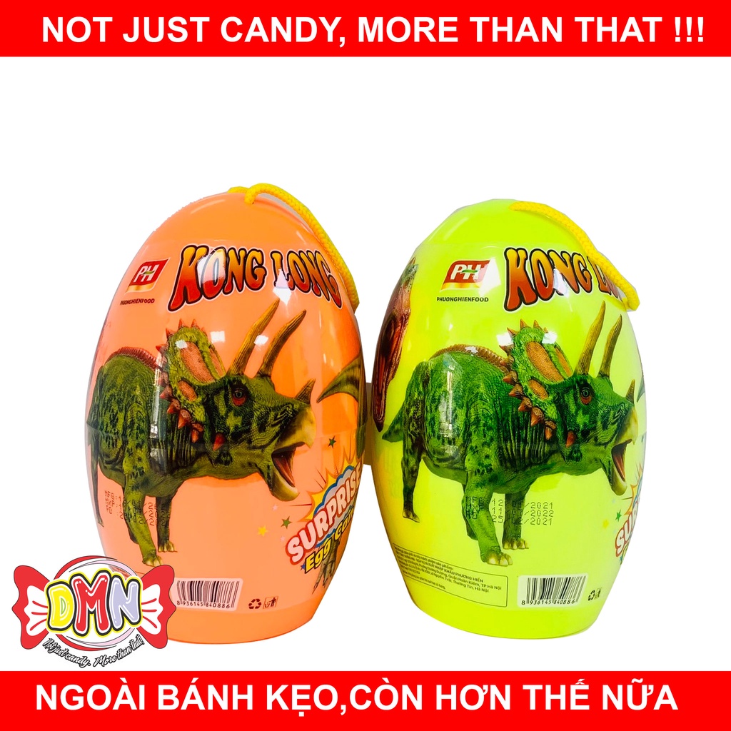 Kẹo đồ chơi hình trứng khủng long 50g