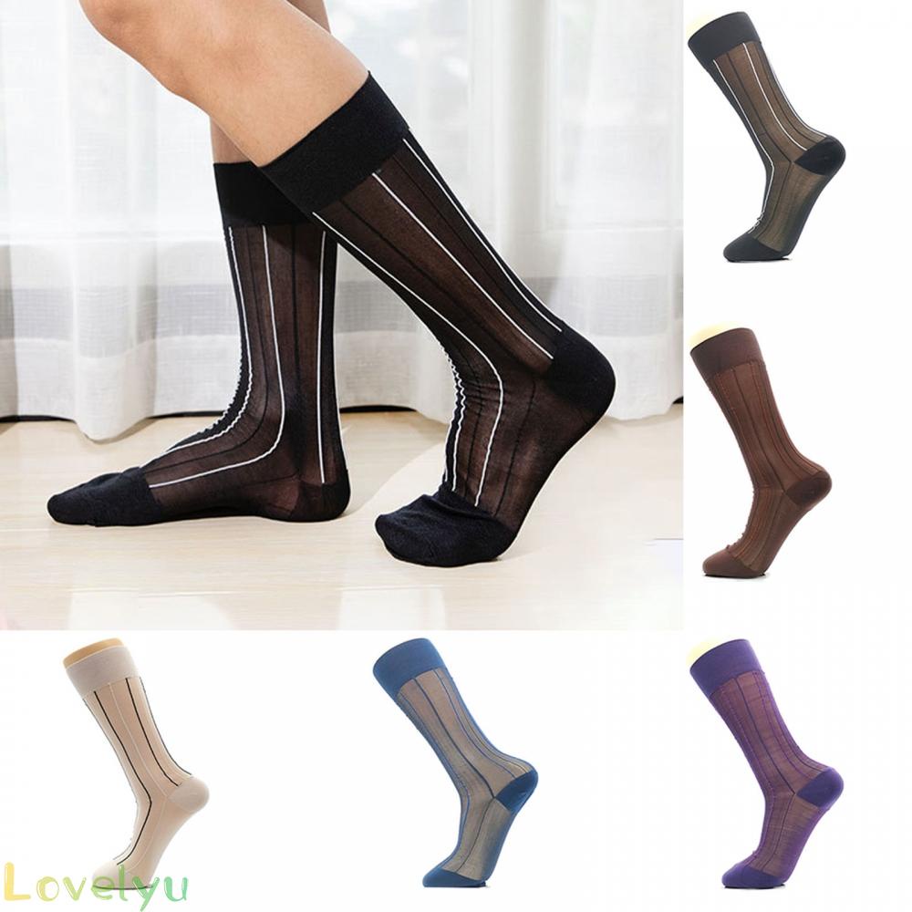&lt;READY STOCK&gt;Mens Dress Socks 1 Pairs Lot Striped Casual Fashion Sexy Knee High Stockings MxvvuM lzONWwo aUWzne100% brand new！