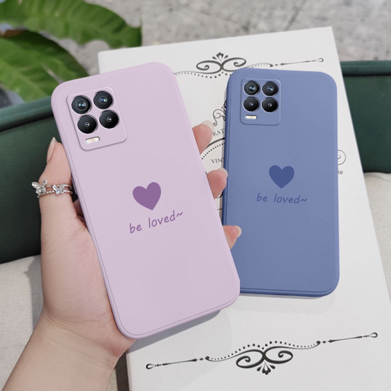 Ốp Điện Thoại Silicone Dẻo In Họa Tiết Trái Tim Đơn Giản Cho Realme 8 8i Pro 4G 5G