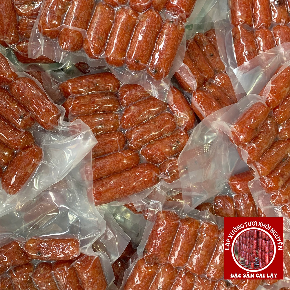 Lạp xưởng, lạp xưởng mai quế lộ, heo sấy khô 1kg [2 túi 500gr]