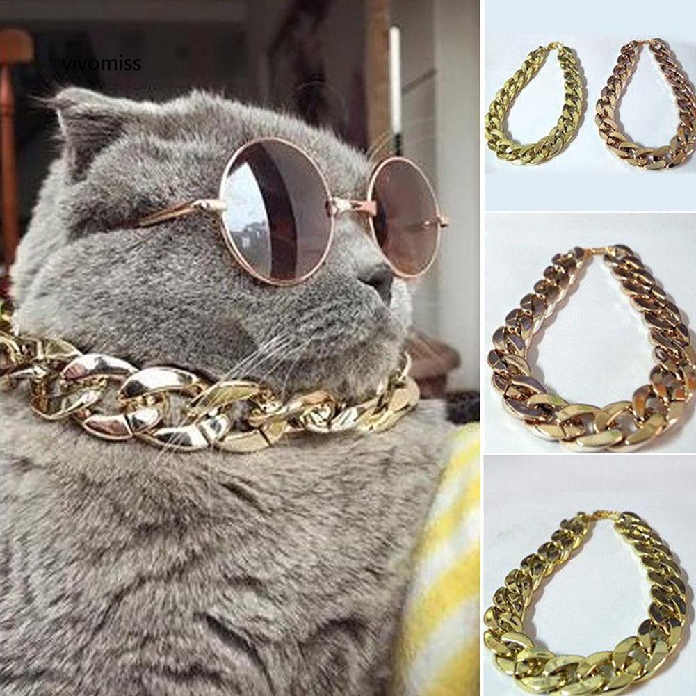 Vòng cổ dây truyền thời trang kích thước 40cm cho mèo cưng - Jpet shop