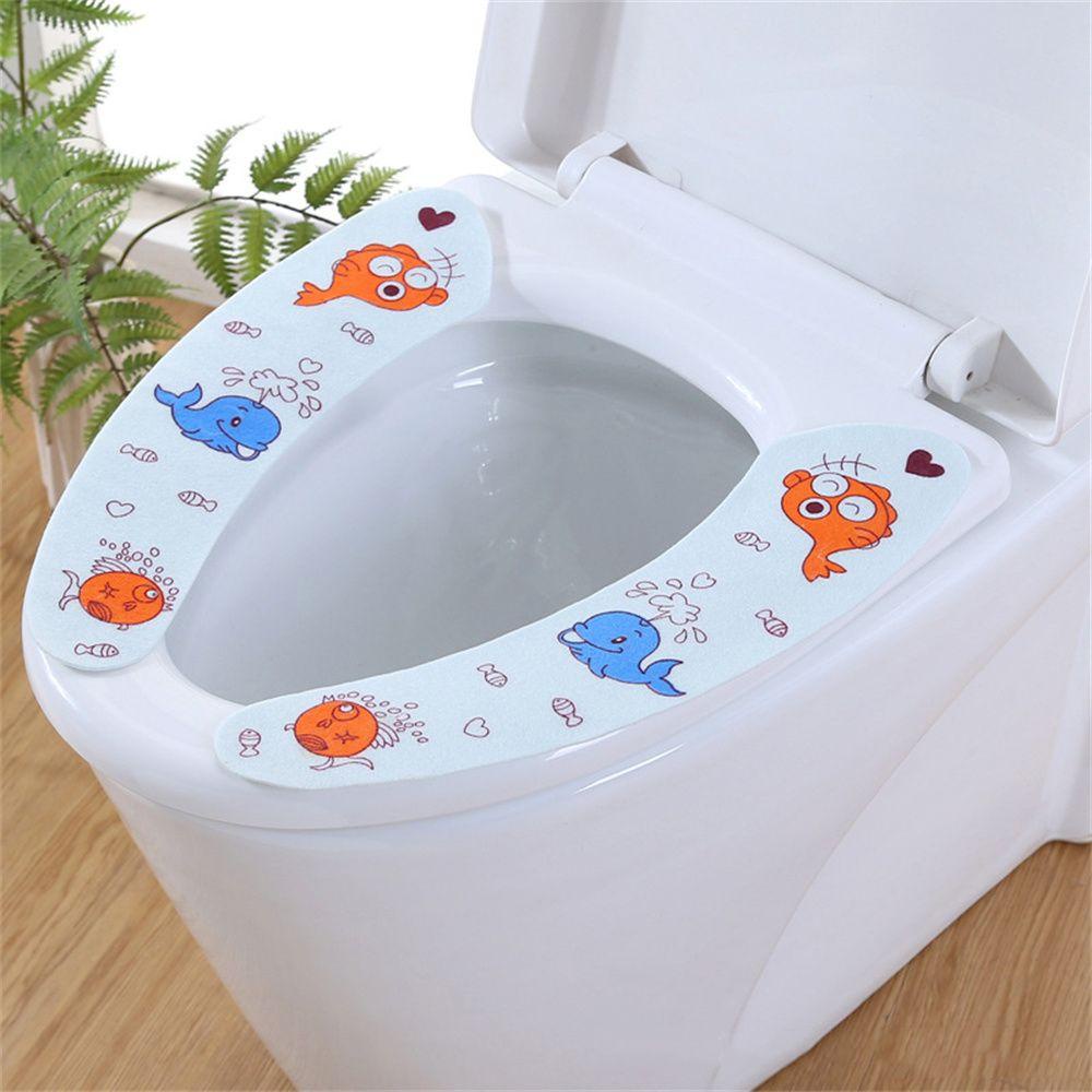 Miếng Lót Bồn Cầu Vải Mềm Giữ Ấm Có Thể Giặt Sạch SHOUKEY