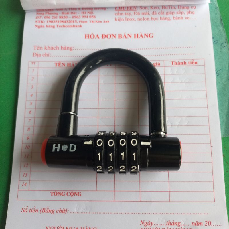 KHÓA CHỮ U 4 SỐ - CHỐNG TRỘM