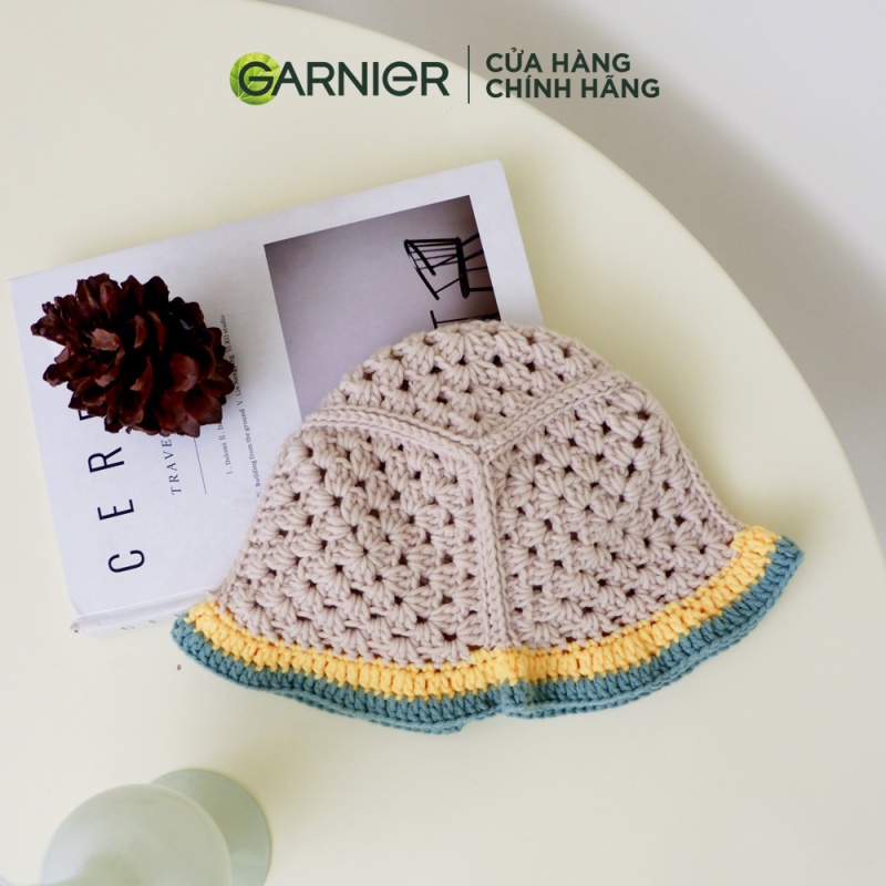 [HB Gift - Quà tặng không bán] Mũ len đội đầu handmade Garnier (giao màu ngẫu nhiên) - Gimmick