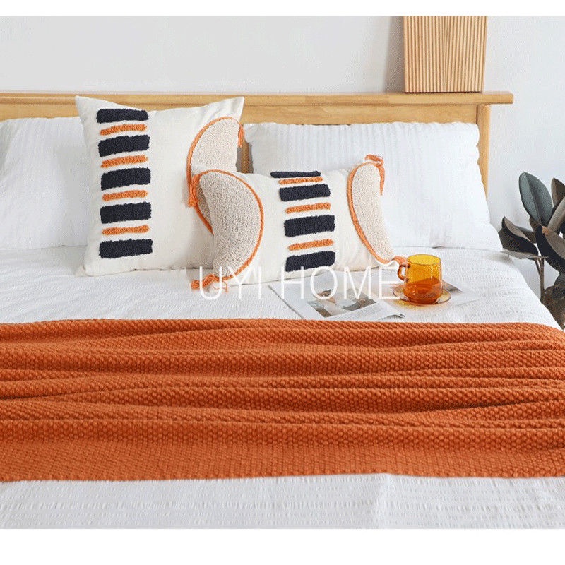 Chăn phủ ghế sofa màu đặc 1.3x1.7M Chăn mỏng Chăn hè