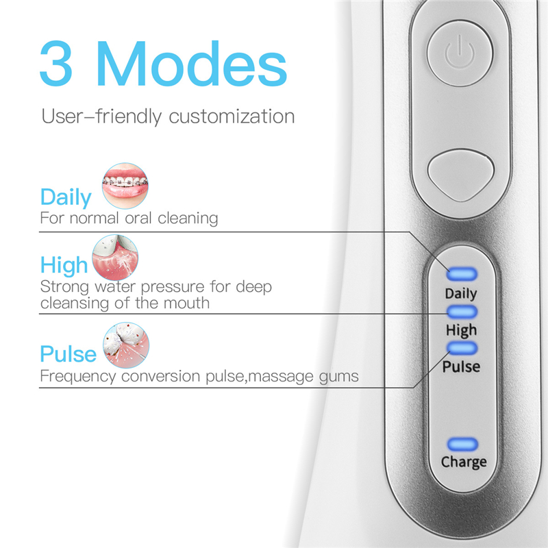 Máy tăm nước CKEYIN chăm sóc răng miệng sạc lại được tiện lợi