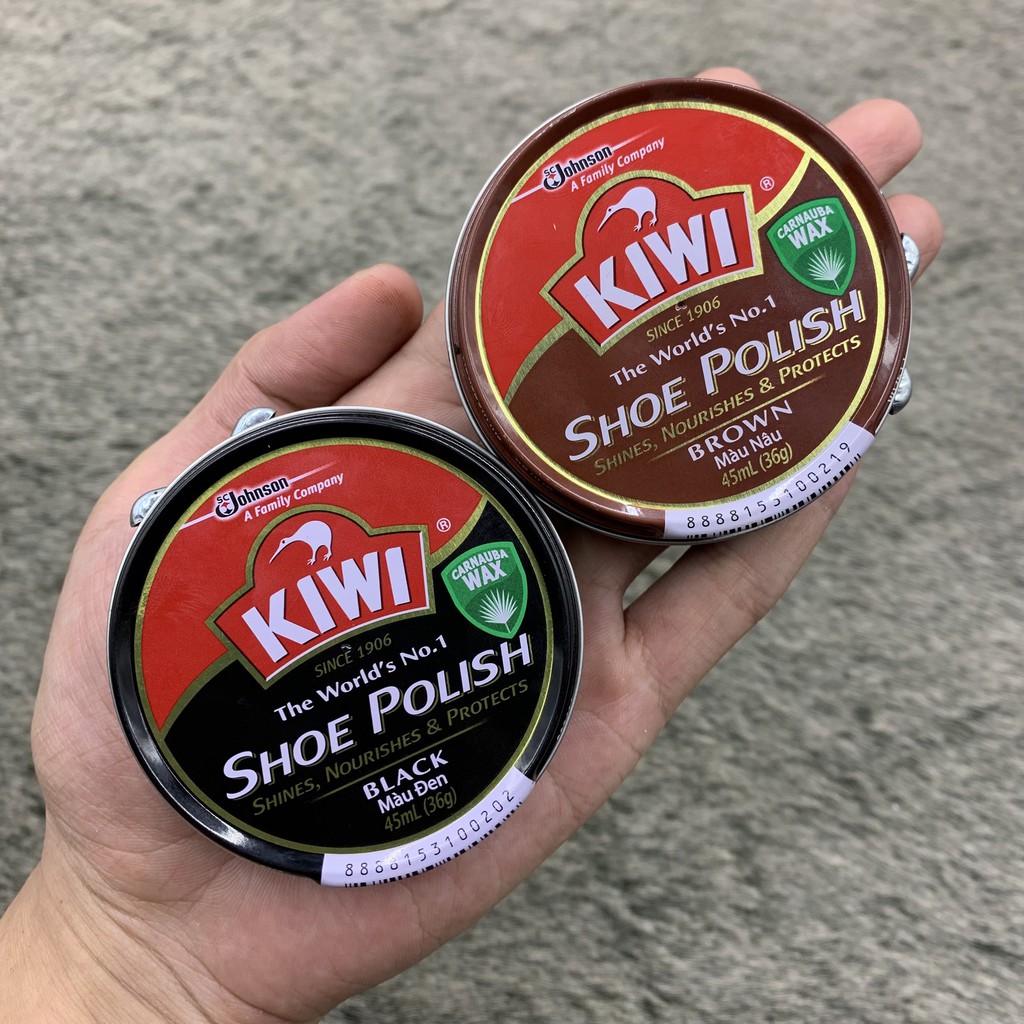 Xi đánh giày KIWI - làm sạch đánh bóng mọi chất liệu da