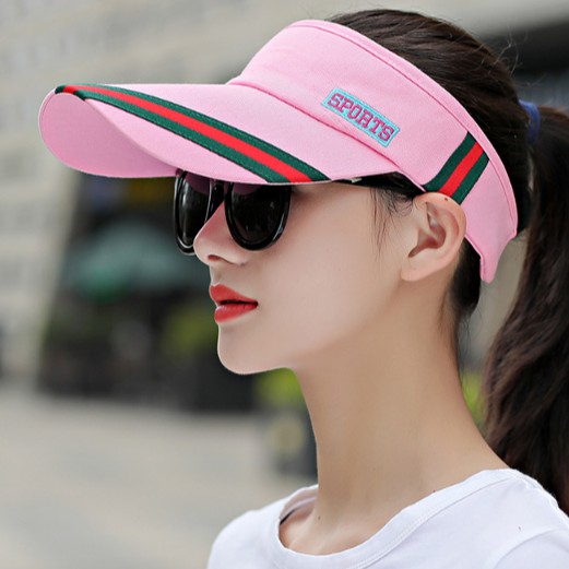 Mũ tennis thể thao nữ cao cấp, mũ lưỡi trai nửa đầu chống nắng chống uv thời trang