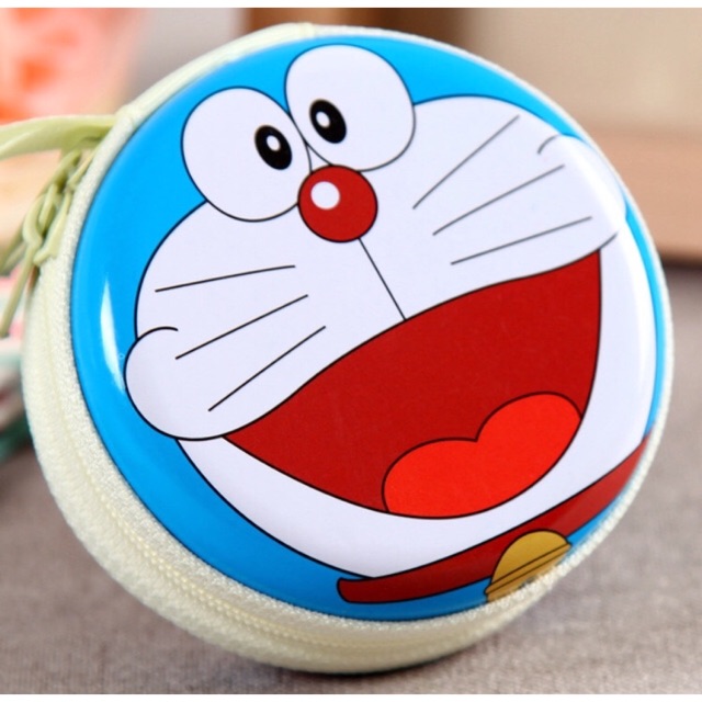 Túi đựng tai nghe/ sạc điện thoại hình Doraemon
