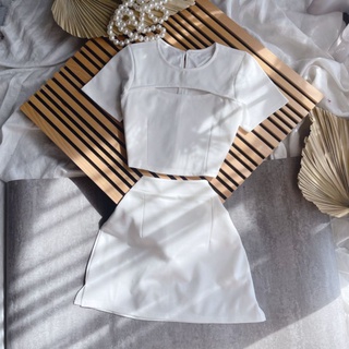 set croptop chân váy
