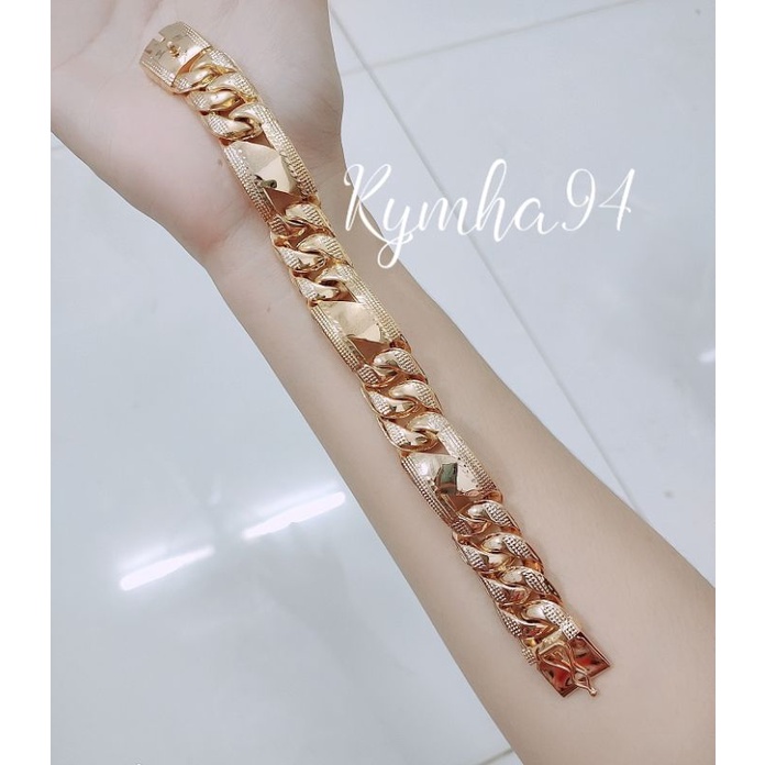 Lắc tay màu 18k khóa hộp