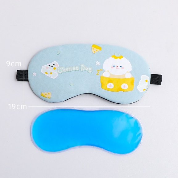 Bịt Mắt Che Mắt Ngủ Có Túi Gel Massage Chất Liệu siêu mịn  , Hình Thú cute dễ thương