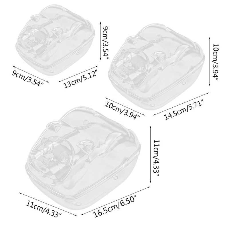 Bồn Tắm Thư Giãn Trong Suốt Cho Chuột Hamster