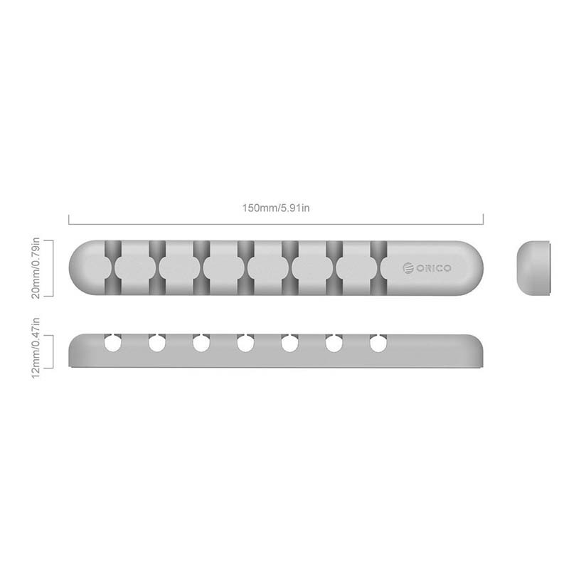 Dụng cụ giữ dây cáp Orico Cbs7 chất liệu silicon tiện lợi cho máy tính/MP4/MP3