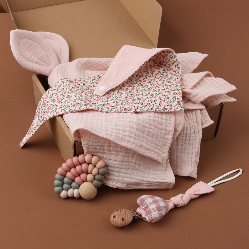 Giá Đỡ Núm Vú Nhồi Bông Cotton Mềm Mại Cho Bé Sơ Sinh