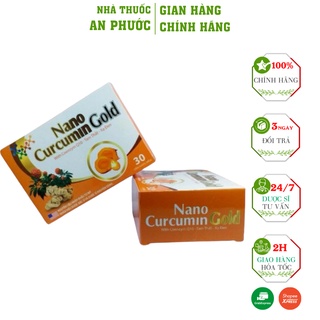 Viên Uống Nano Curcumi Gold ⚡ CAM KẾT CHÍNH HÃNG ⚡  Giúp làm giảm các triệu chứng viêm đau dạ dày, tá tràng (30 viên)
