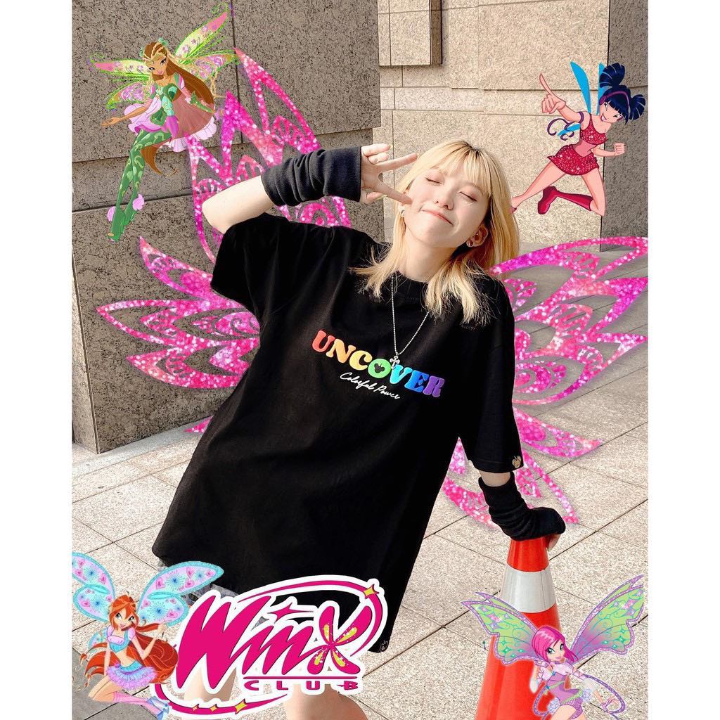 Áo Thun Tay Lỡ Nam Nữ UNCOVER BEAR COLORFUL Màu Trắng Màu Đen Unisex Form Rộng - Zadola fashion