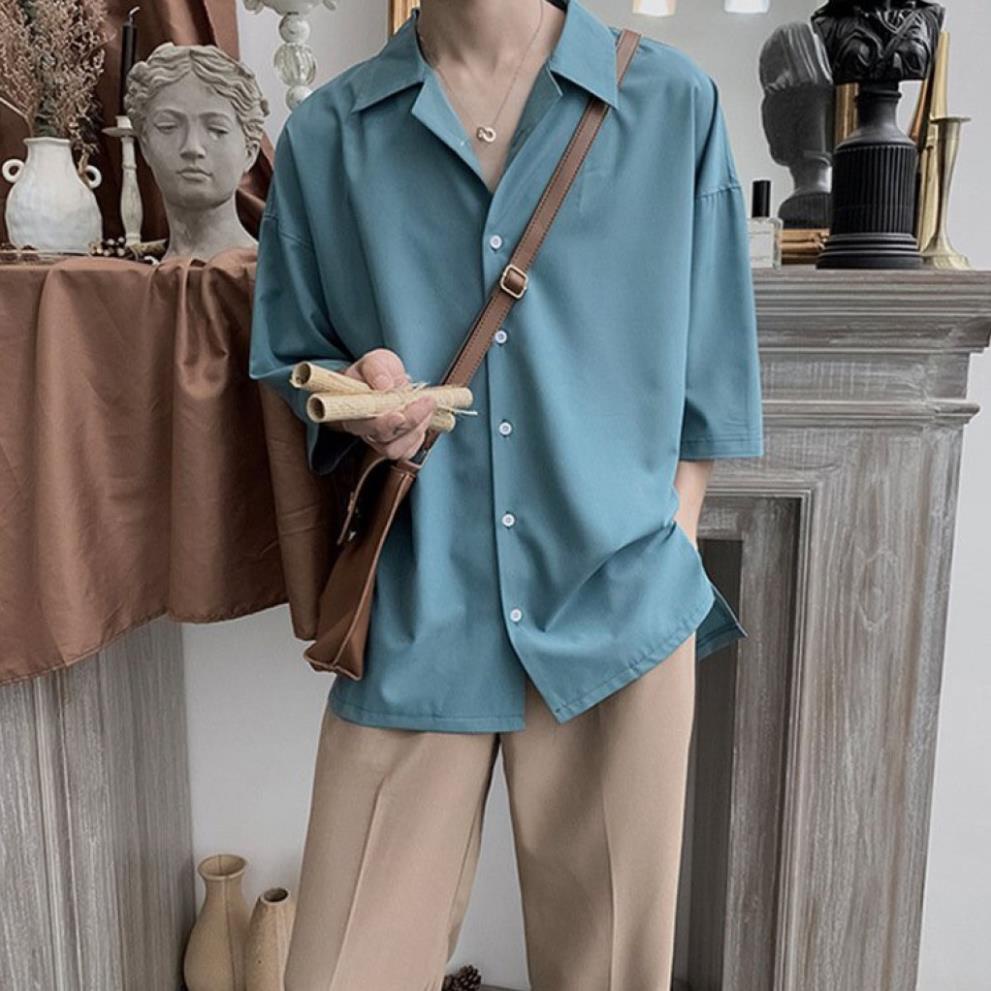 ÁO SƠ MI TAY NGẮN CỔ VEST FABIS nhiều màu Nam Nữ Unisex ASM12
