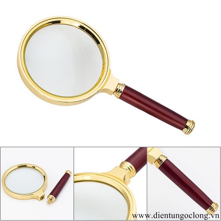 Kính Lúp Phóng Đại Cầm Tay 3D Magnifier 80mm phóng to gấp 10 lần