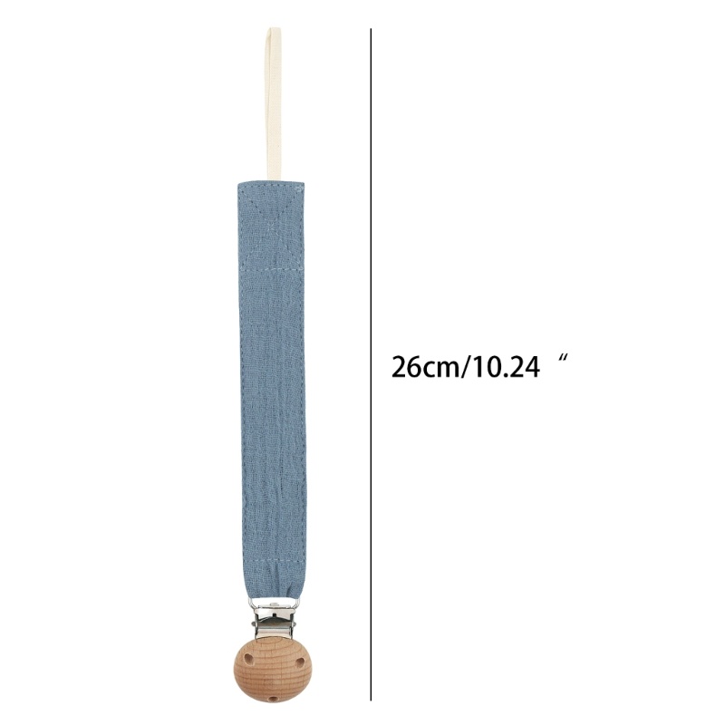 Set 5 Kẹp Giữ Núm Vú Giả Bằng Gỗ Phối Dây Xích Kẹp Tiện Dụng Cho Bé