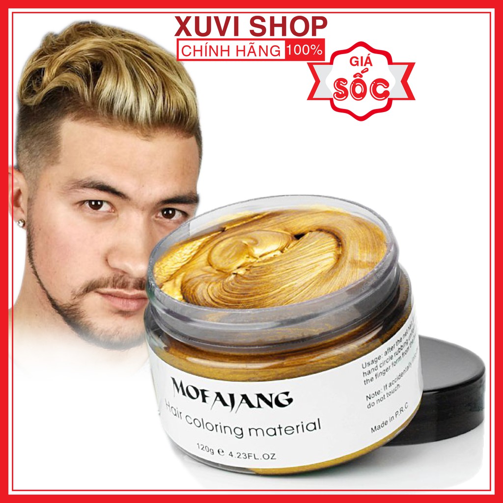 Sáp Vuốt Nhuộm Tóc Màu Vàng Cao Cấp MOFAJANG Nhật Bản 120g Chính Hãng Đổi Màu Tạm Thời - XUVI SHOP