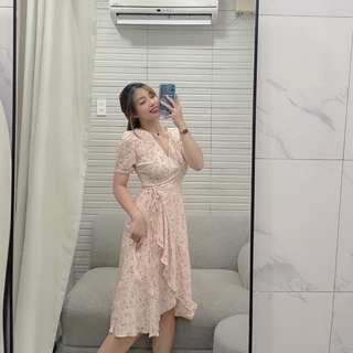 BIGSIZE B58 - ĐẦM HOA LAI BÈO (Ảnh thật)