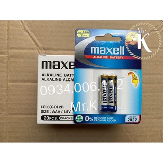 HỘP 10 VĨ PIN MAXEL NHÍ 3A[1 VĨ= 02 VIÊN]