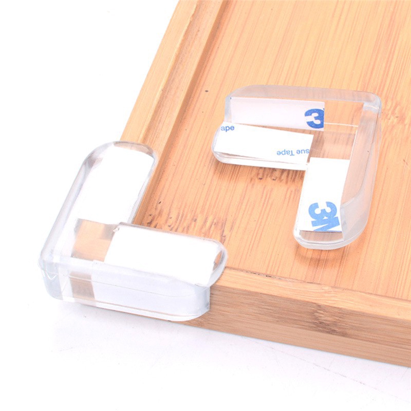 Set 4 Miếng Bọc Góc Bàn Trong Suốt Chống Va Chạm Bảo Vệ An Toàn Cho Bé