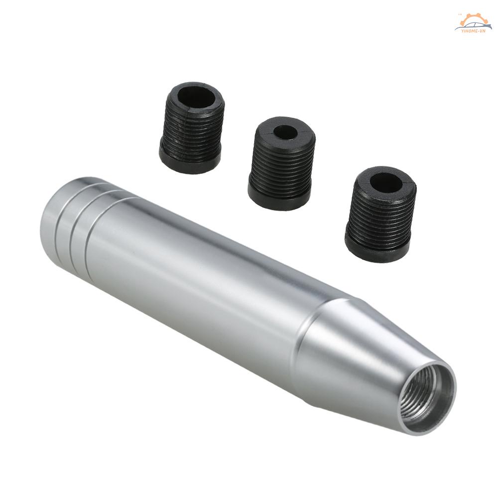 Tay Nắm Cần Số Xe Hơi/Xe Tải Bằng Nhôm Dài 18cm Kèm 3 Đầu Chuyển Đổi