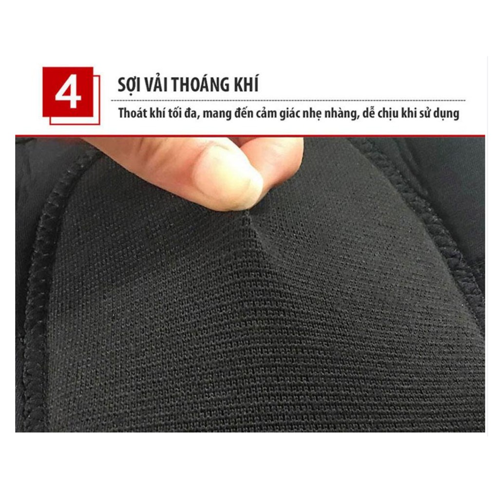 Bảo vệ đầu gối, Bộ 2 bó gối thể thao Bendu PK6005 chính hãng, có đệm gối - Đai cuốn bảo vệ đầu gối tập yoga, gym