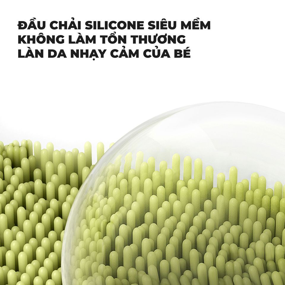 Bàn Chải Silicon Tắm Cho Bé, Bàn Chải Tắm Cho Trẻ Sơ Sinh