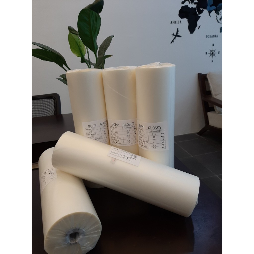 Cuộn màng cán nhiệt BOPP khổ 30.5cm - 20mic