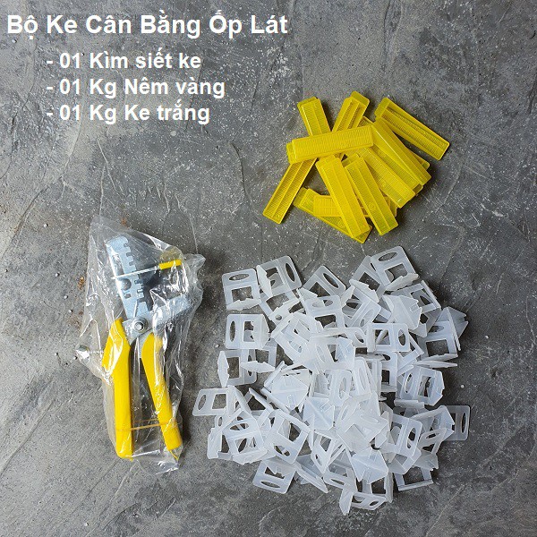 Combo 1 kìm bấm ke+100 ke nêm+300 ke cân bằng ốp lát gạch