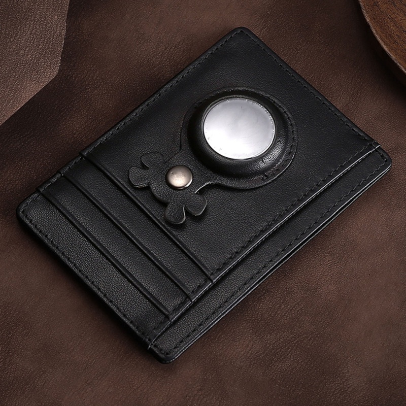 Ví Da Pu Dáng Ngắn Có Ngăn Đựng Thẻ Thời Trang Cho Nam Nữ