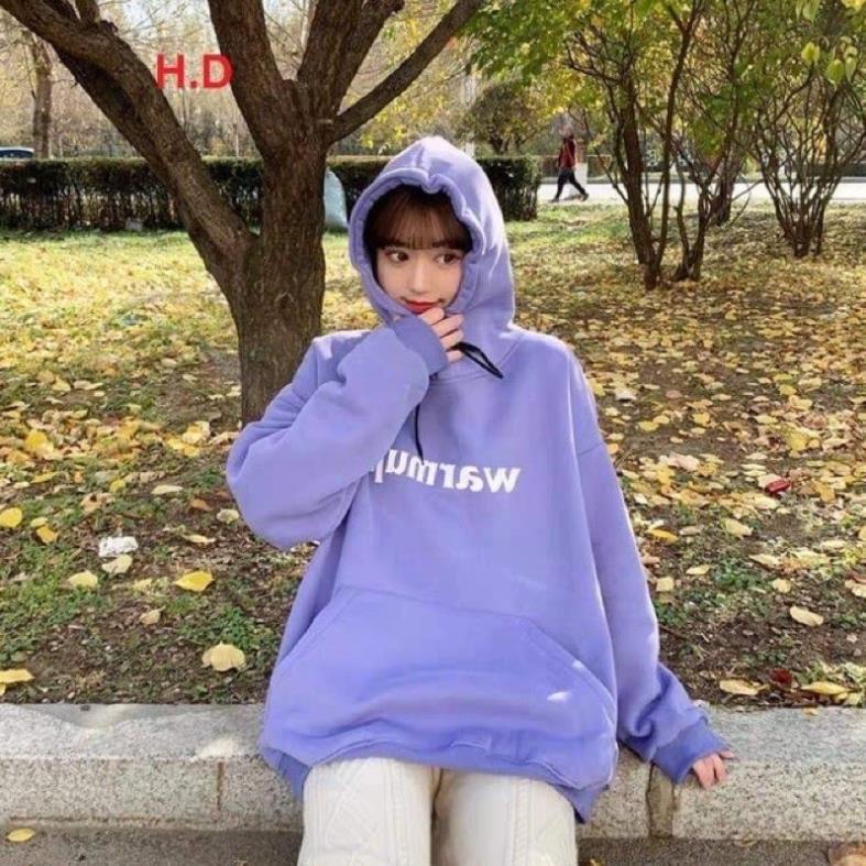 Áo Hoodie Nỉ Warmup, Áo thu dong