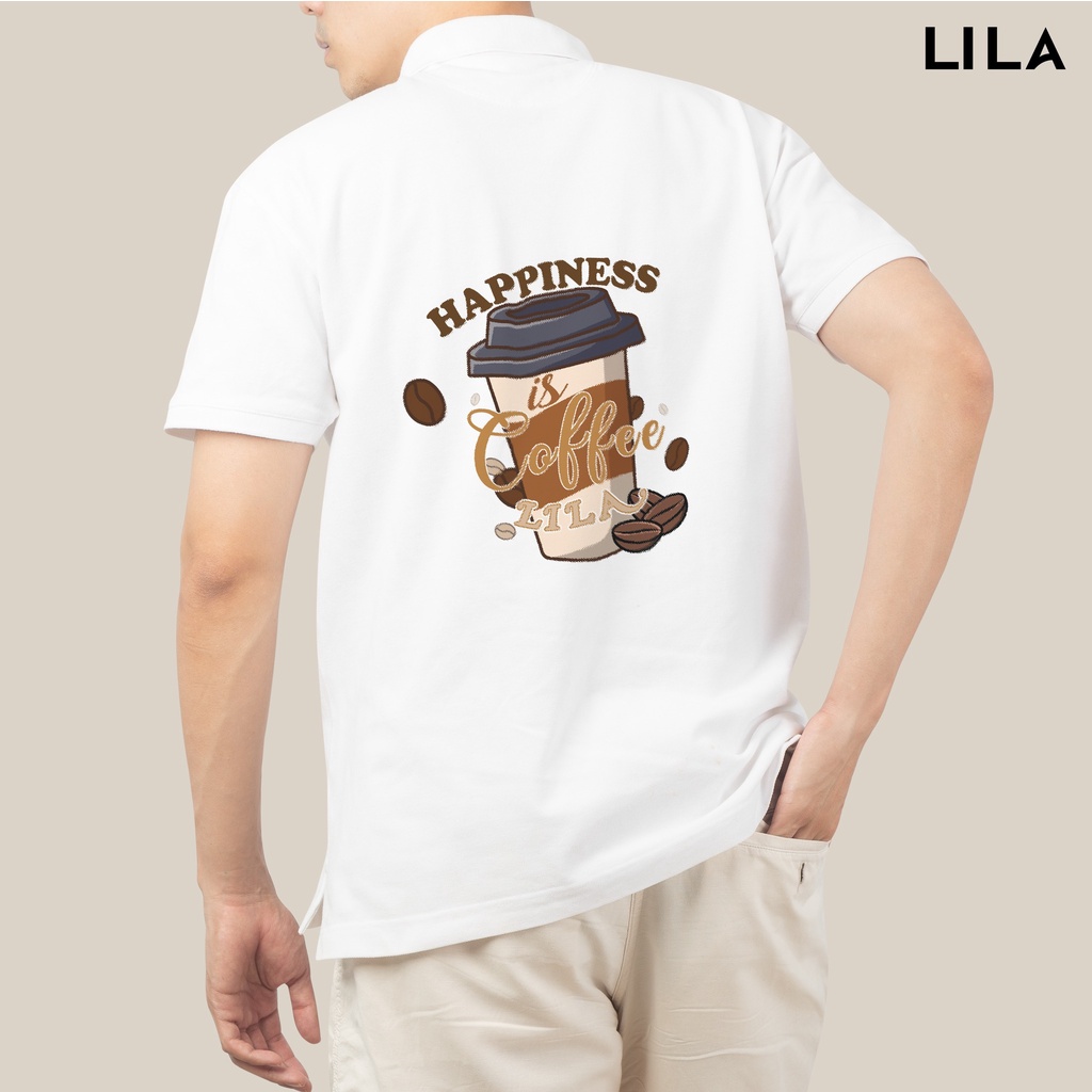 Áo POLO nam HAPPINESS basic đẹp vải cá sấu COTTON giữ form bền bỉ, chống nhăn, thời trang nam cao cấp - LILA