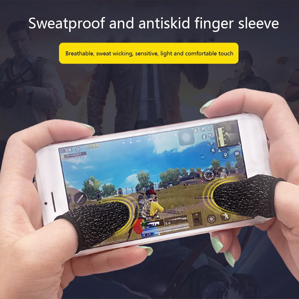 6PCS Mobile Game Finger Sleeve Controller Fingertip Gloves Anti-slip Breathable Phone Game Cover