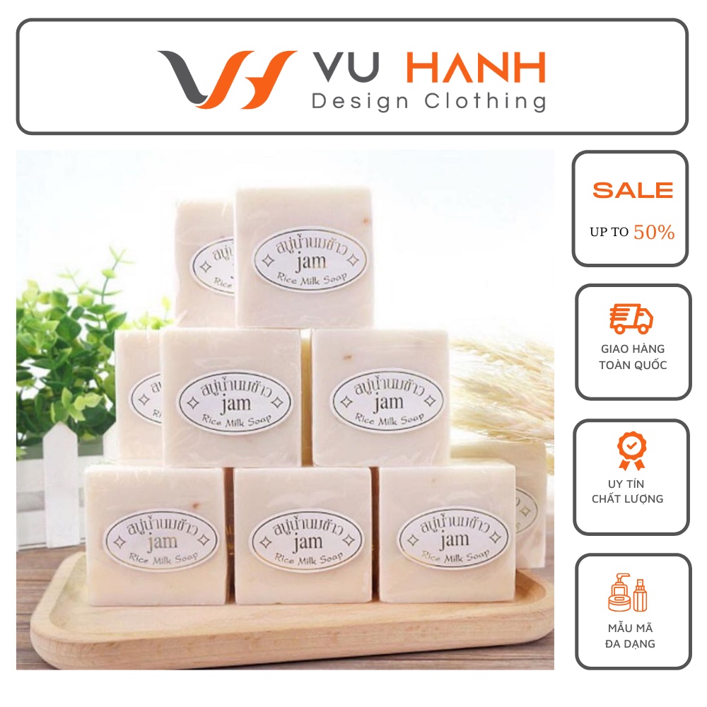 COMBO 12 bánh Xà Phòng Cám Gạo Thái Lan JAM RICE MILK SOAP | Shop Vũ Hạnh