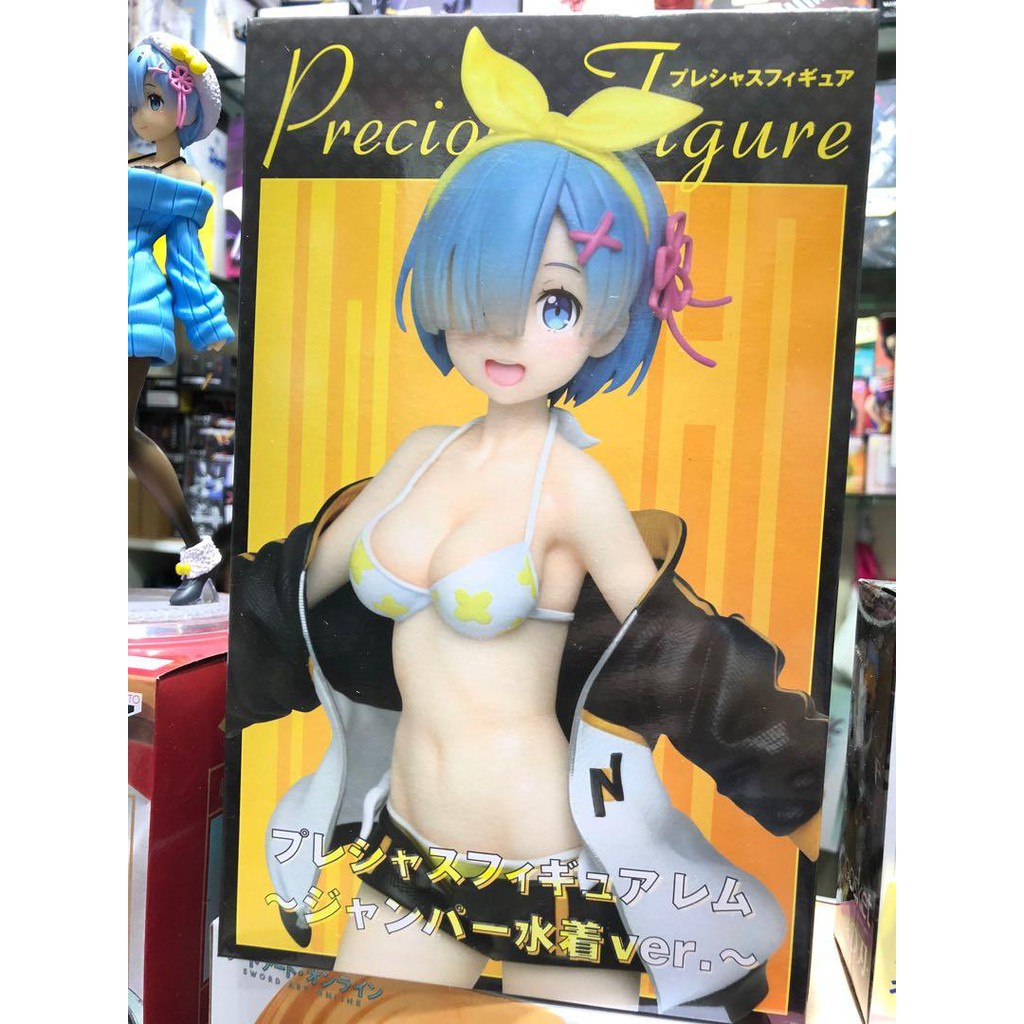 Mô Hình Figure Nhân Vật Anime Re:Zero - Rem - Precious Figure - Jumper Swimsuit ver., Taito, chính hãng Nhật Bản