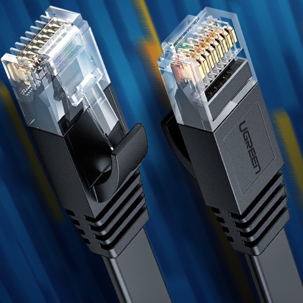 Ugreen 50175 3M màu Đen Cáp mạng LAN CAT6 dây dẹt