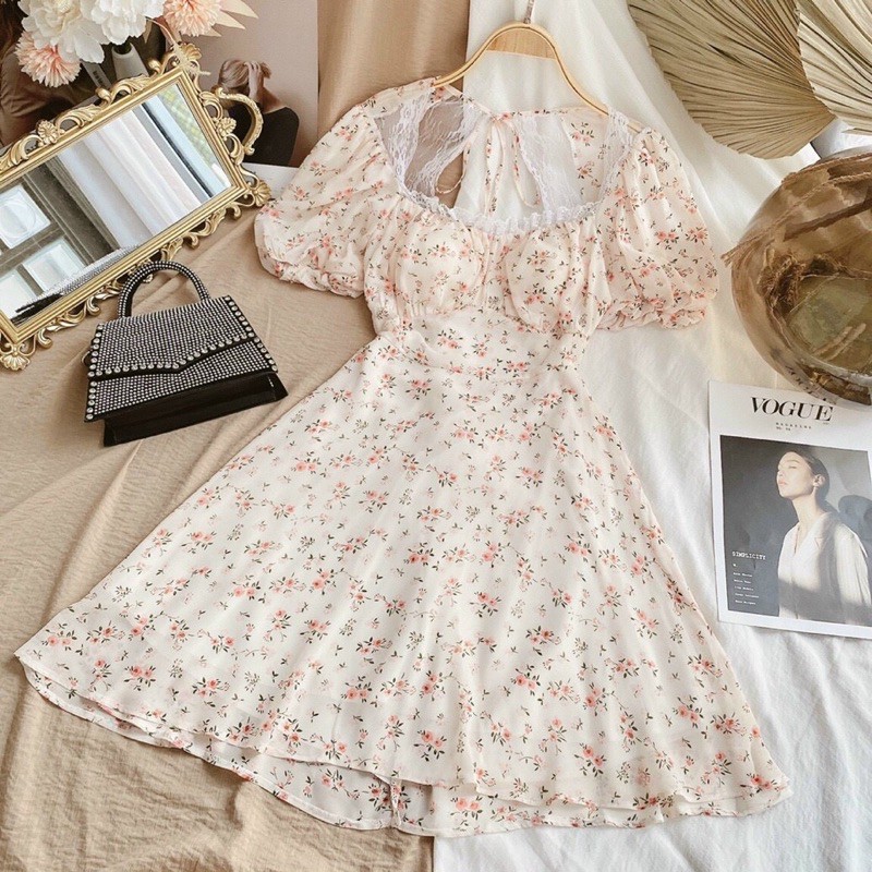 ĐẦM HOA HỞ LƯNG (KÈM VIDEO HÌNH THẬT) | BigBuy360 - bigbuy360.vn