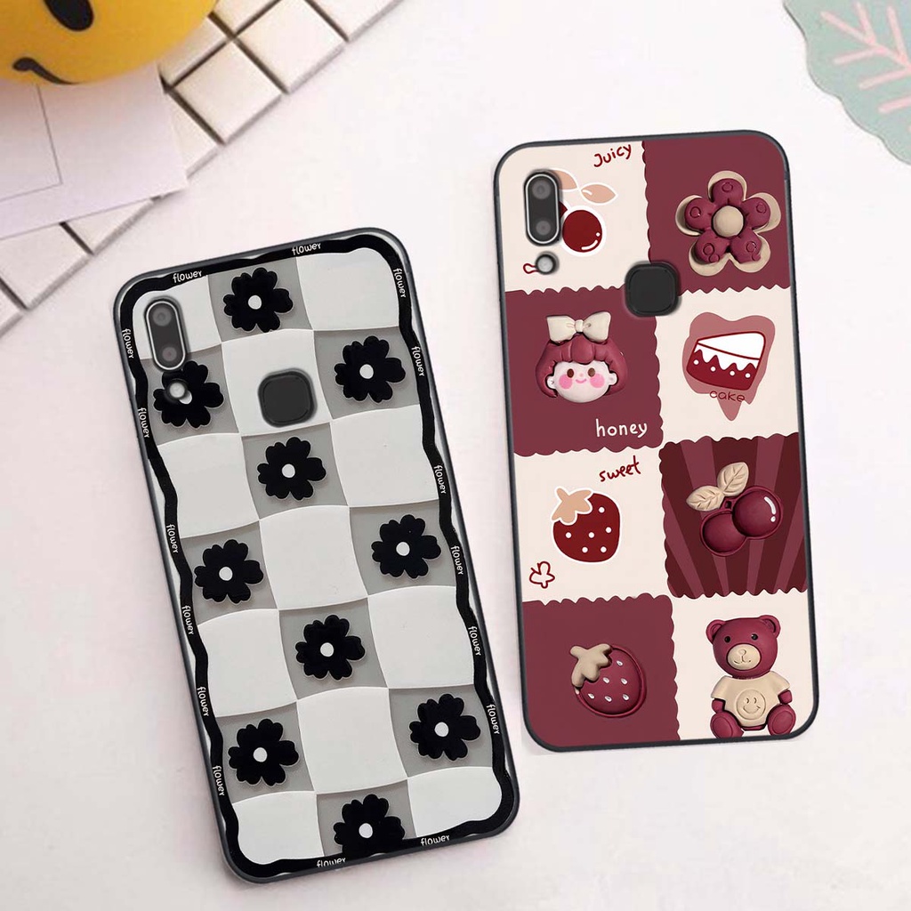Ốp Vivo Y91 / Y91c / Y93 / Y95 in hình trái tim, caro kẹo ngọt đầy cá tính siêu đẹp siêu chất