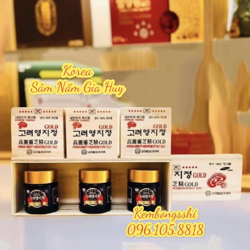 Cao Linh Chi Hàn Quốc YoungJi Hộp Gỗ Trắng