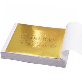 10 Lá dát vàng ( bạc ) _ Nguyên liệu làm slime